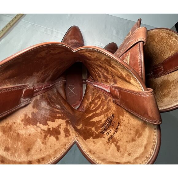 Twisted X Western Brown Cowboy Boots Mens R Toe 14" Tall Size 13EE MWT002 - Picture 9 of 15